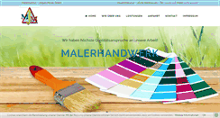 Desktop Screenshot of maler-meyer-markhausen.de